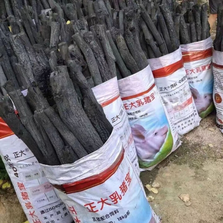 霸蓝青冈木炭青钢炭去皮青杠炭菊花炭无烟碳烧烤炭户外烧烤灶具用 10斤装青冈炭