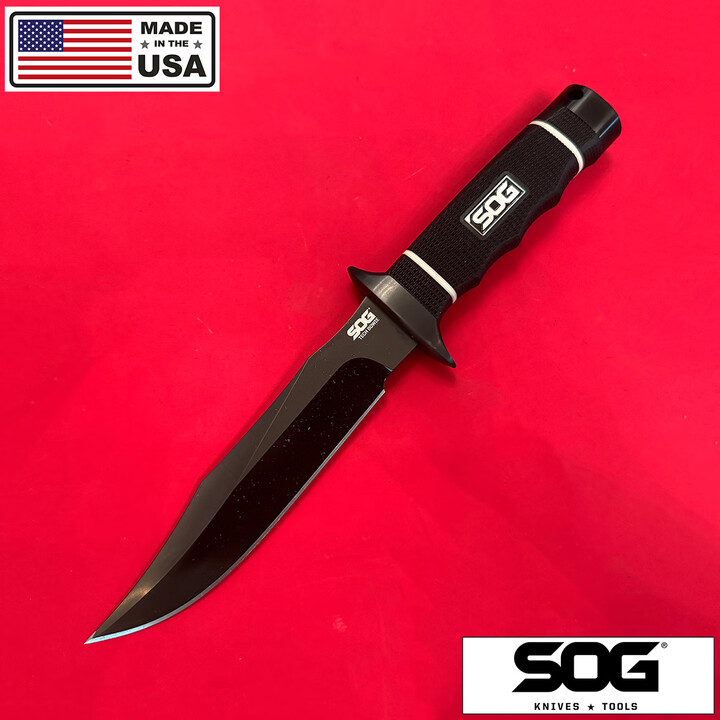 SOG进口美国SOG索格S10B TECH BOWIE多功能战术海豹直刀户外生存装备