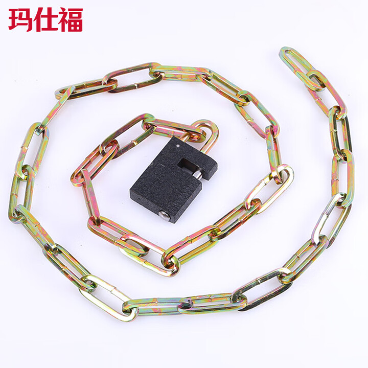 【玛仕福链条锁】玛仕福 链条锁 多用途链子锁自行车防盗锁加粗摩托车锰钢铁链锁8*150【行情 报价 价格 评测】-京东