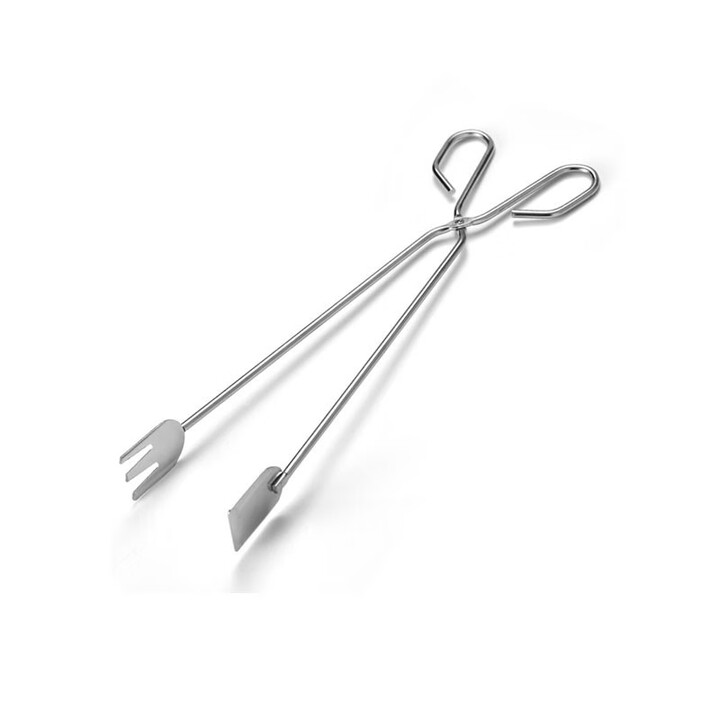 原始人食品夹子304不锈钢户外露营烧烤全套工具家庭烤肉用品配件 34cm