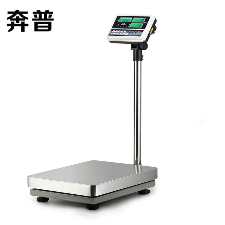 奔普 高精度工业电子秤 计重秤 工业计数秤 不锈钢台秤 公斤称 100 150 300Kg 计数三窗60Kg/2g 尺寸40*50cm【图片 ...