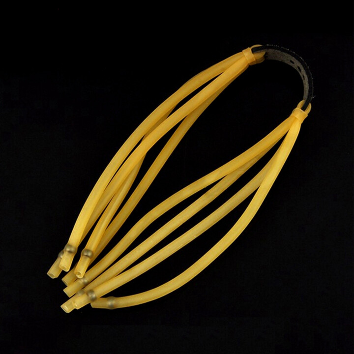 天窗（Sky window） 弹弓皮筋强力扁皮加厚内穿弹弓配件卡球卡珠皮筋组 4卡8股皮筋组3050