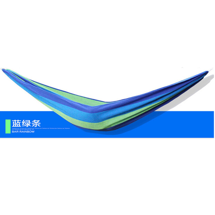 FLYVII吊床户外露营秋千大人儿童野营室内家用吊床宿舍寝室学生吊床 单人蓝绿色 