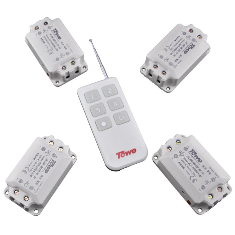 It is also (towe) K1 / D-4 one trailer four-way remote control switch, wireless remote control lamp, high-power through the wall