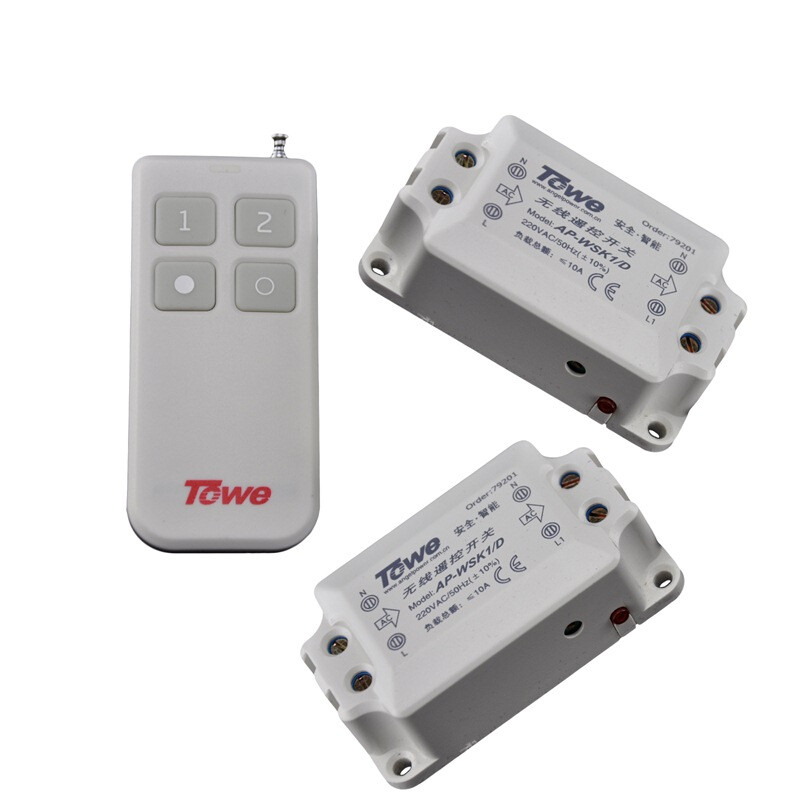 It is also (towe) K1 / D-2 one driven two-way remote control switch wireless remote control lamp with high power through the wall 220V