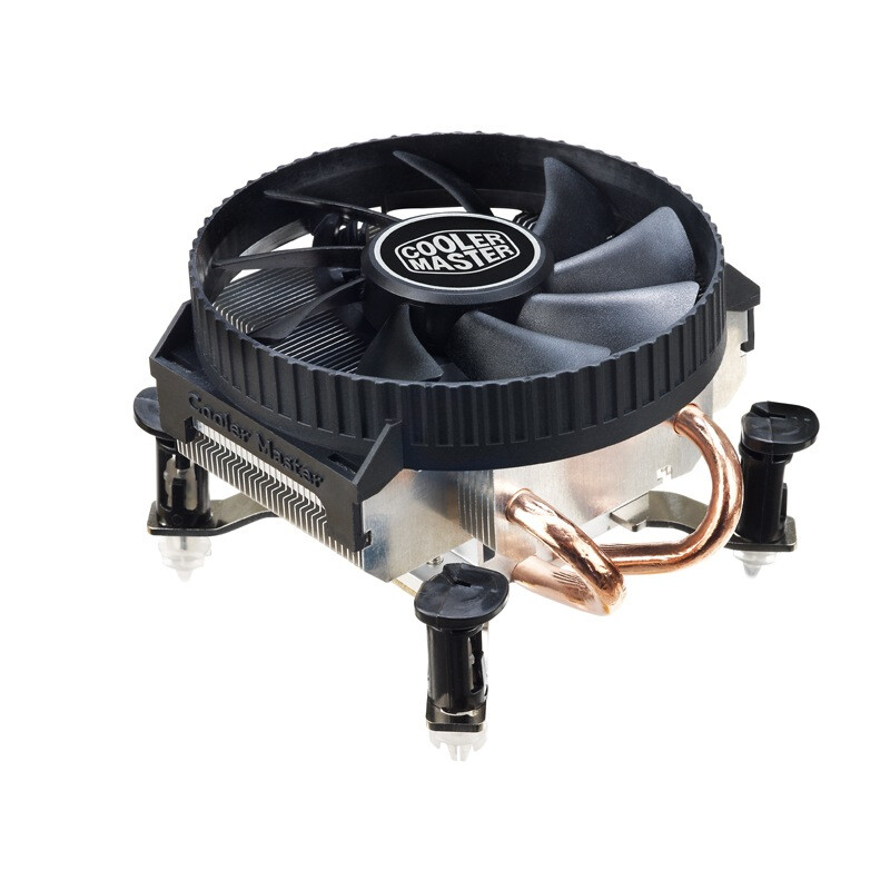 CoolerMaster shark hunting V200 CPU radiator (Intel platform / 2 heat pipe / silent fan / low height / with silicone grease)