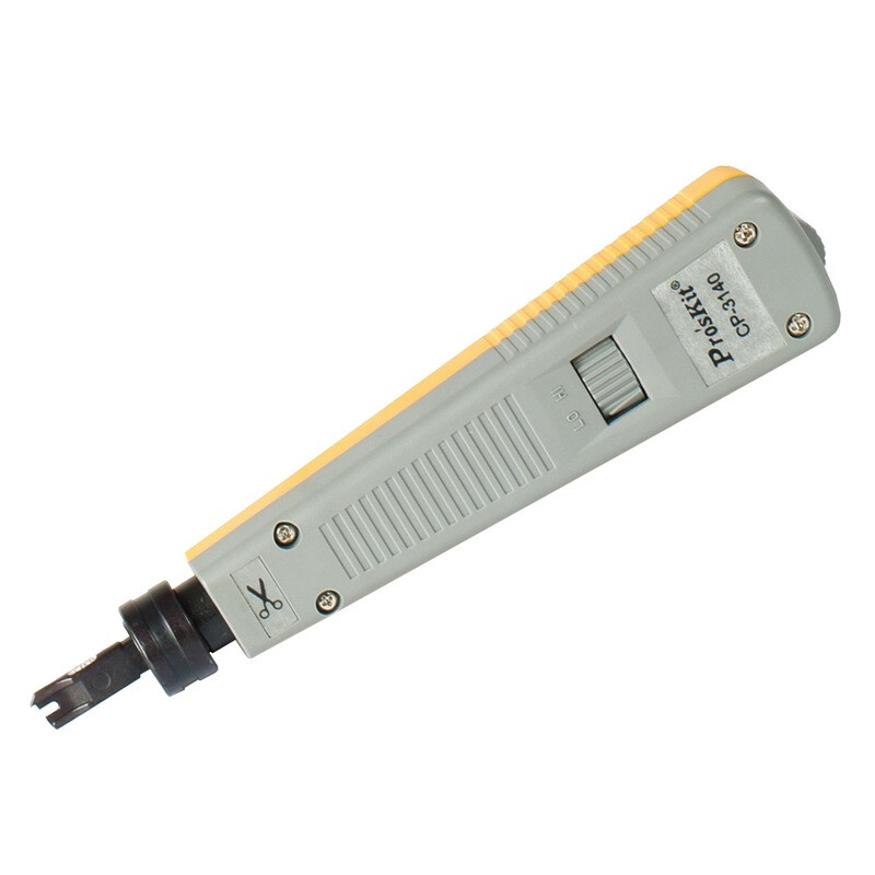Pro'skit cp-3140 force regulating 110 terminal board crimper telephone / network / module distribution frame crimping pliers