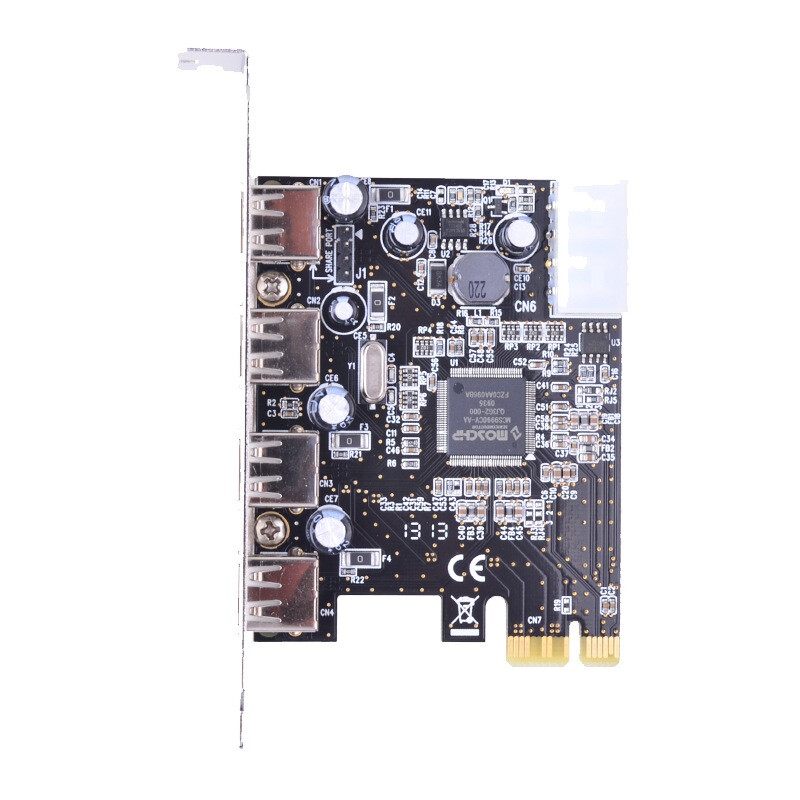 Moge pciex1 to 4-port USB2 0 expansion card mc2028 moschip chip chip