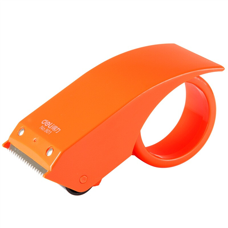 Deli metal knife edge box sealer packer tape base applicable tape width within 48mm tape cutter color random 801