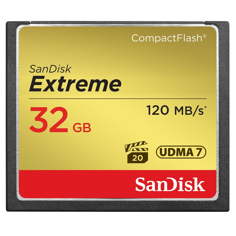 SanDisk 32GB read speed 120MB / s write speed 85MB / s supreme speed CompactFlash memory card udma7 CF card