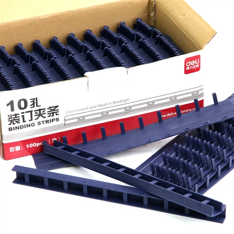 Deli 3830 10 hole binding clip color random