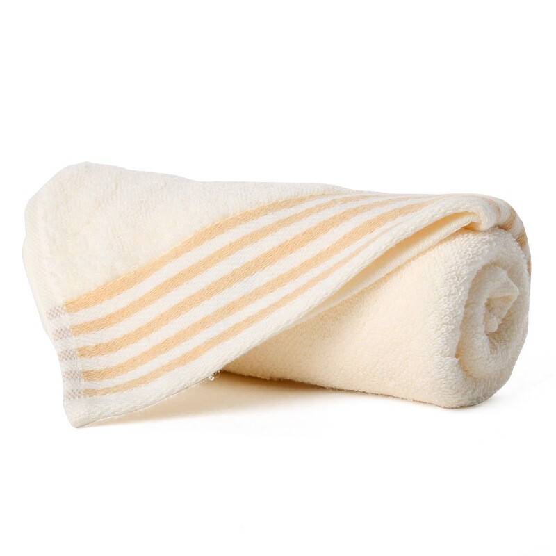 Gold cotton towel home textile satin towel Beige single strip g1734