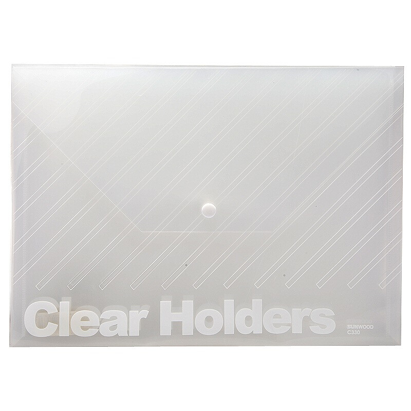 Sunwood C330 snap on file bag / document bag / data bag A4 transparent 10 Pack
