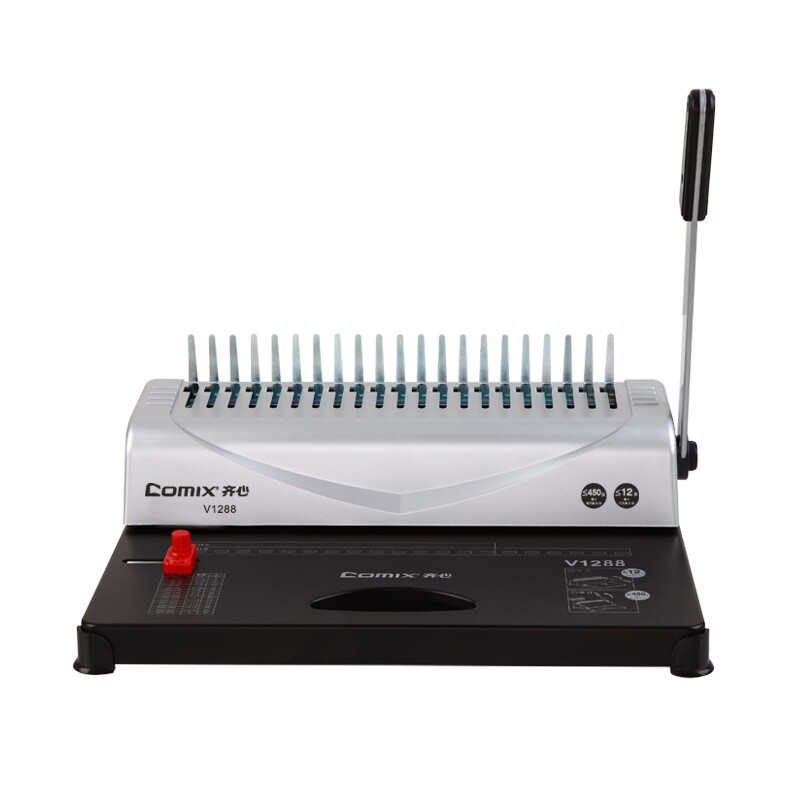 Comix v1288 21 hole labor-saving apron binding machine / punching binding machine comb binding machine