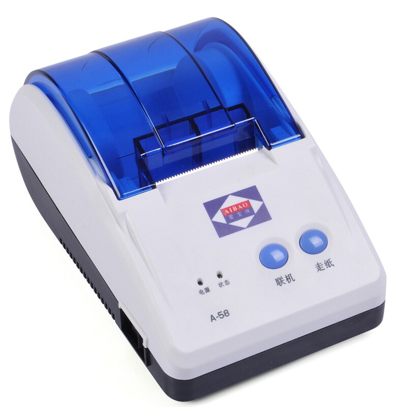 Aibao a-58us small ticket printer (white) thermal bill printer USB + serial port interface