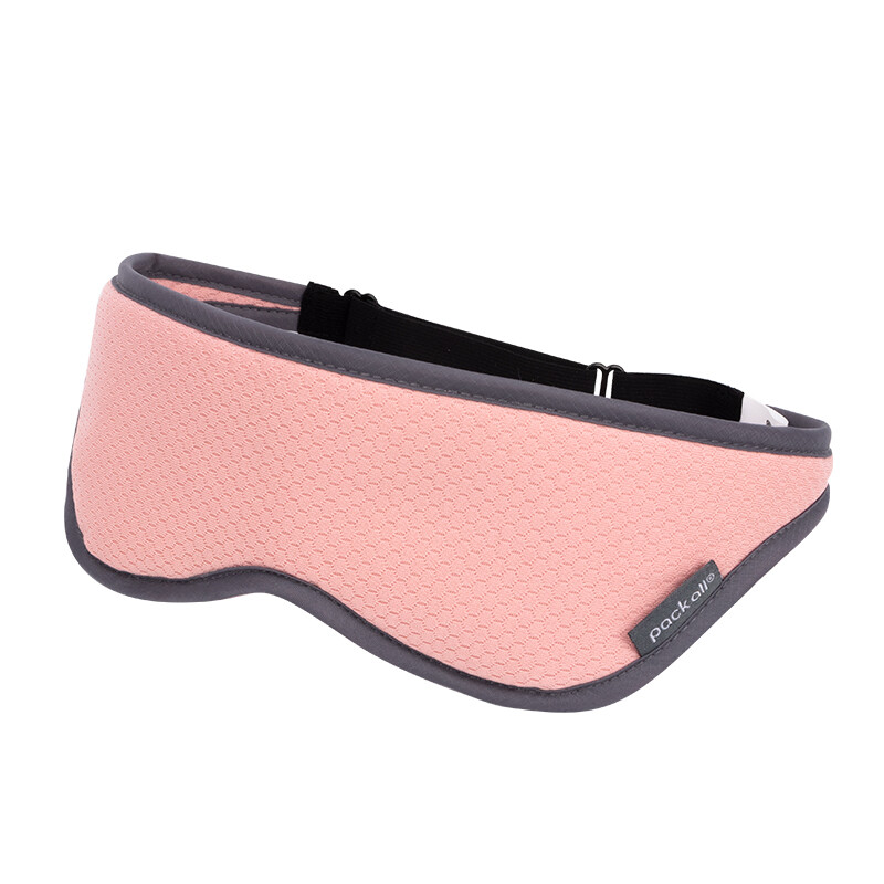 Pack all eye mask for men and women travel plane train sleep shading breathable adjustable eye mask Pink