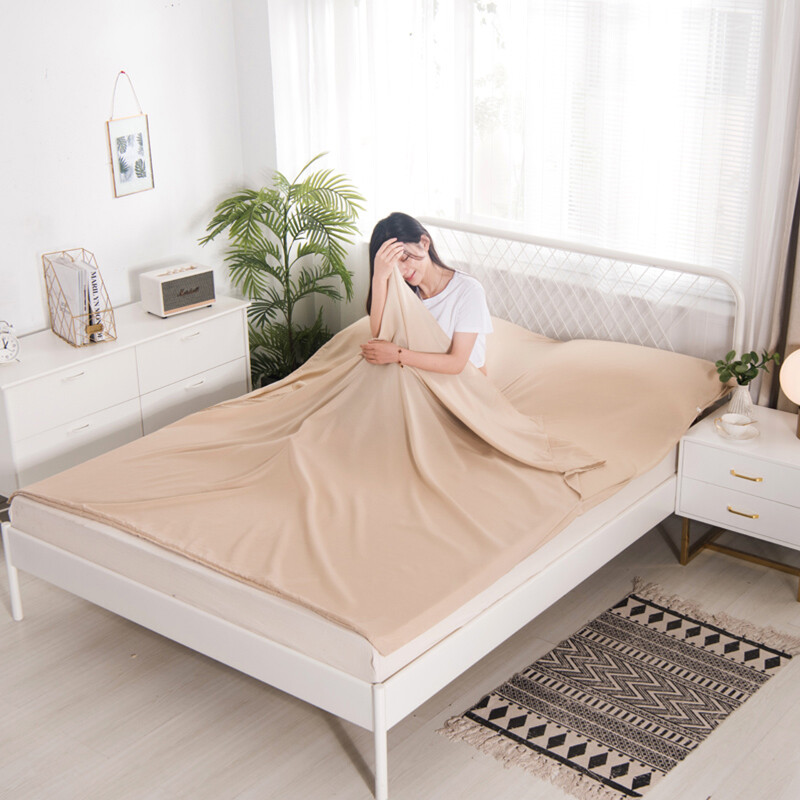 Nolan sendi nolansend travel dirty sleeping bag hotel bed sheet quilt cover comfortable single double widened portable business travel anti dirty sleeping bag nl530 120 * 210m Camel