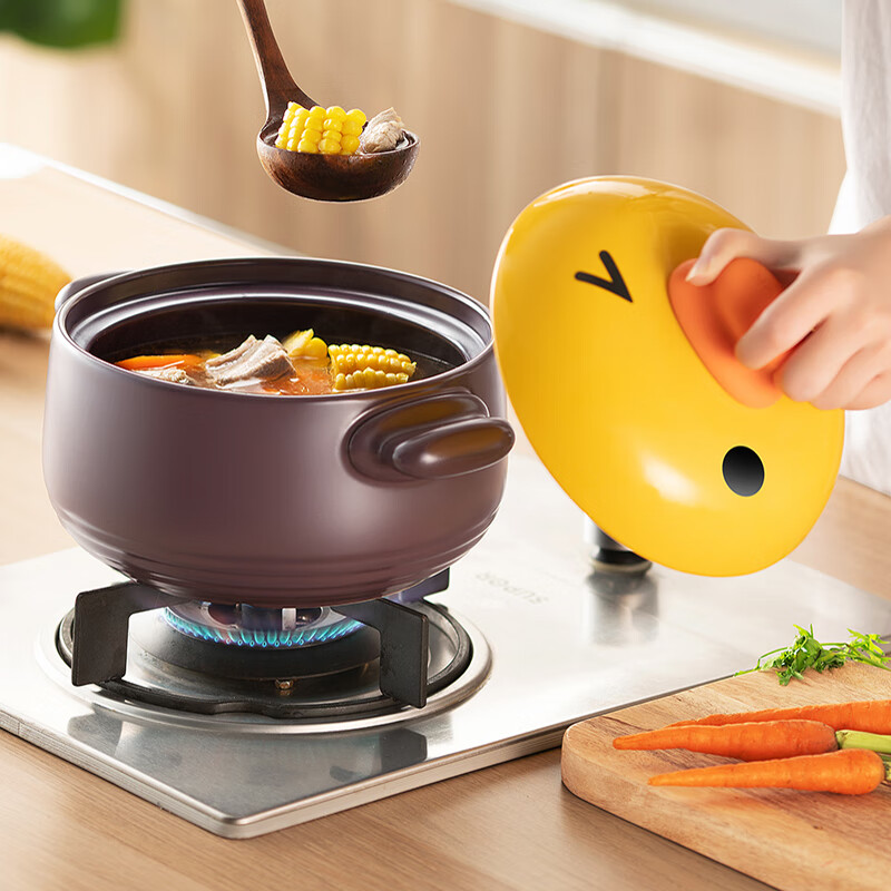 SUPOR Xiaomeng duck casserole soup pot stew pot 2.5L new ceramic health pot Meng pot series multifunctional ceramic pot eb25nat01