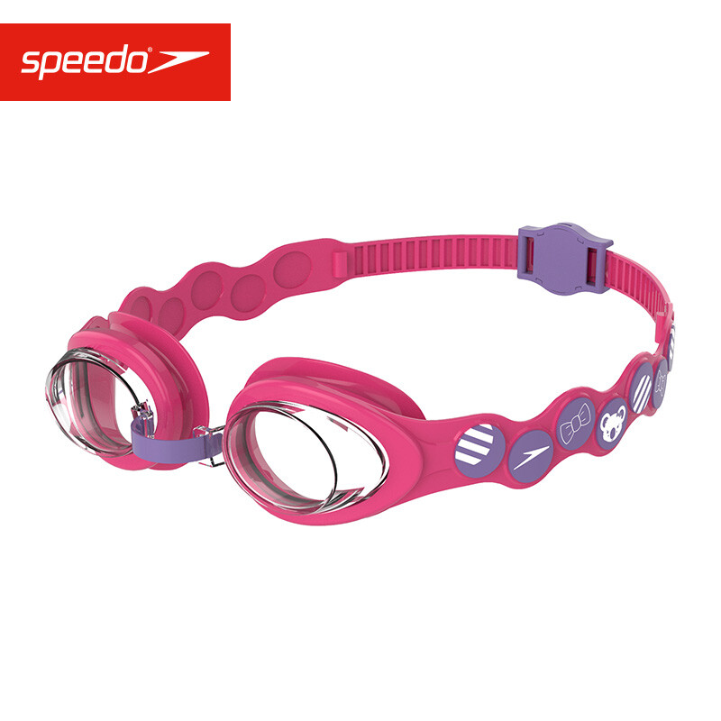 SPEEDO / Speedo children's swimming goggles 2-6 years old beginner HD anti fog and waterproof quick adjustment pink purple average size 808382d661