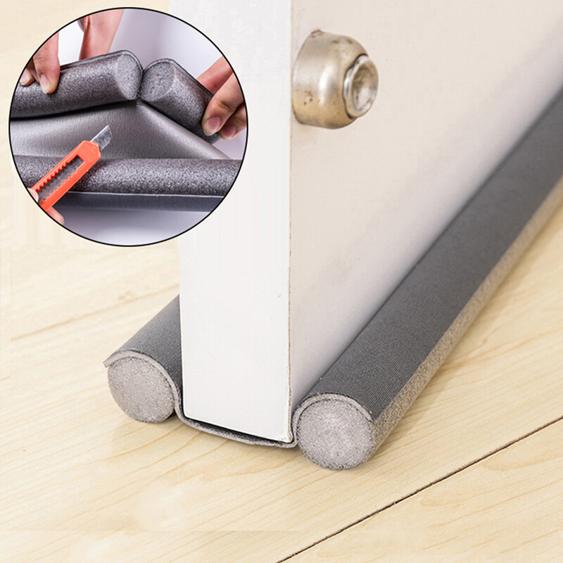 Foojo door bottom sealing strip windproof strip door seam sound insulation strip windproof door stop strip 92cm long
