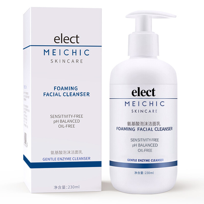 MEICHIC amino acid foam cleansing milk 230ml/ bottle, male women acne acne moisturizing oil control to black head, weak acid cleansing makeup, cleansing skin care cosmetics Cleansing Cream Sensitive muscle available