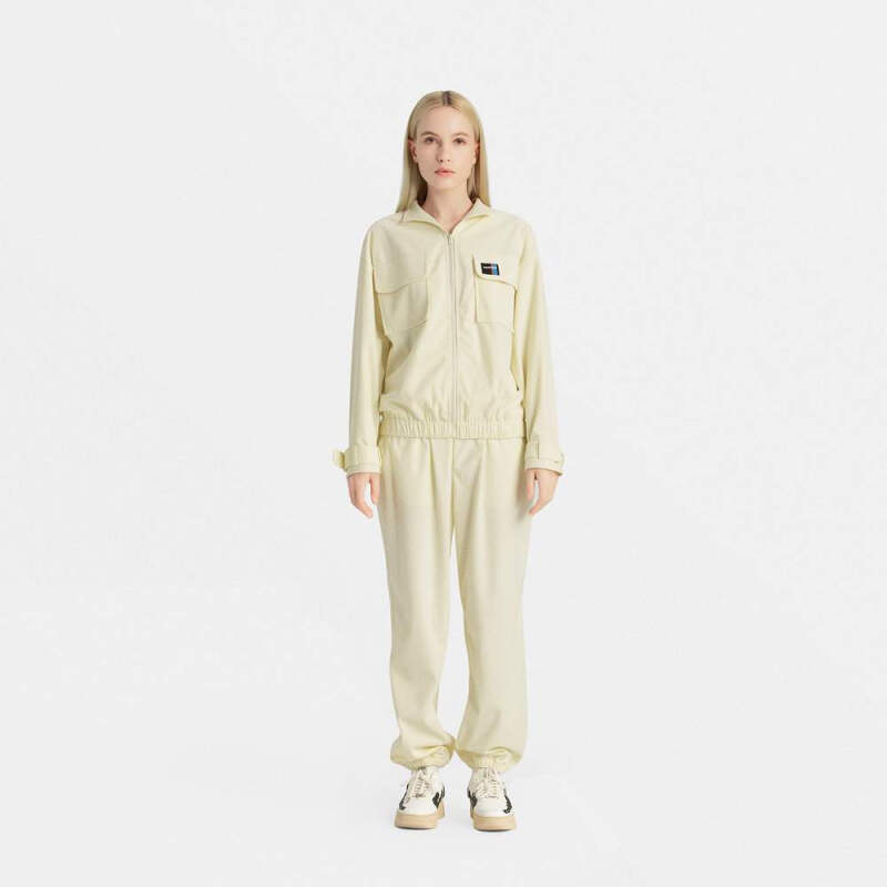 light yellow trousers