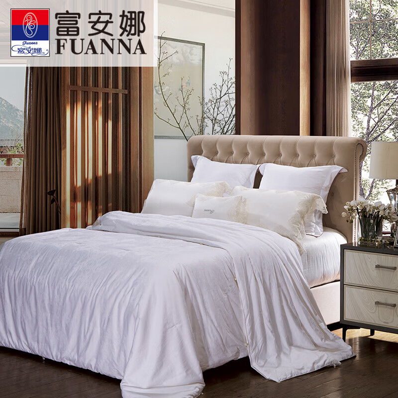富安娜[线下同款]（FUANNA）华锦桑蚕丝冬厚被1.5m床（203*229cm）