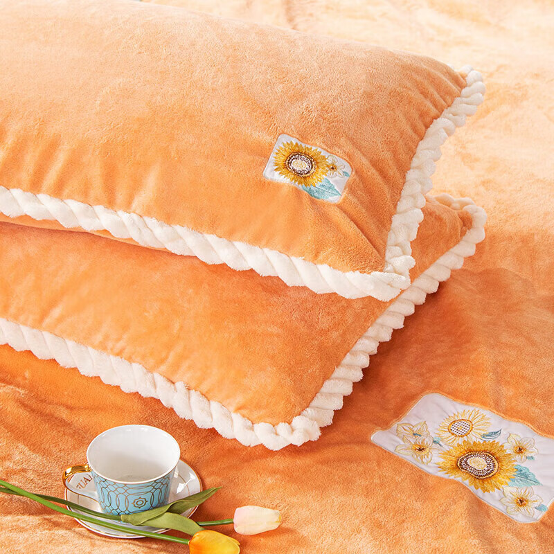 富安娜家纺三件套牛奶绒单人被套学生法兰绒床品套件防静电152*210cm