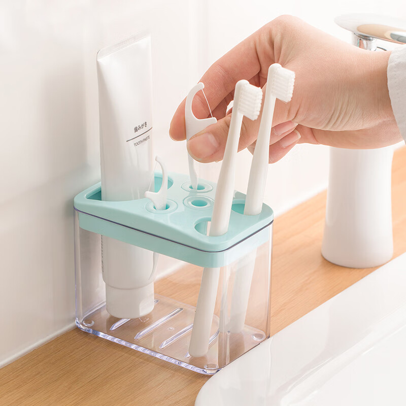 Camellia toothbrush rack rack toothbrush cup set mouthwash cup rack tooth bowl ruigula series double 257002