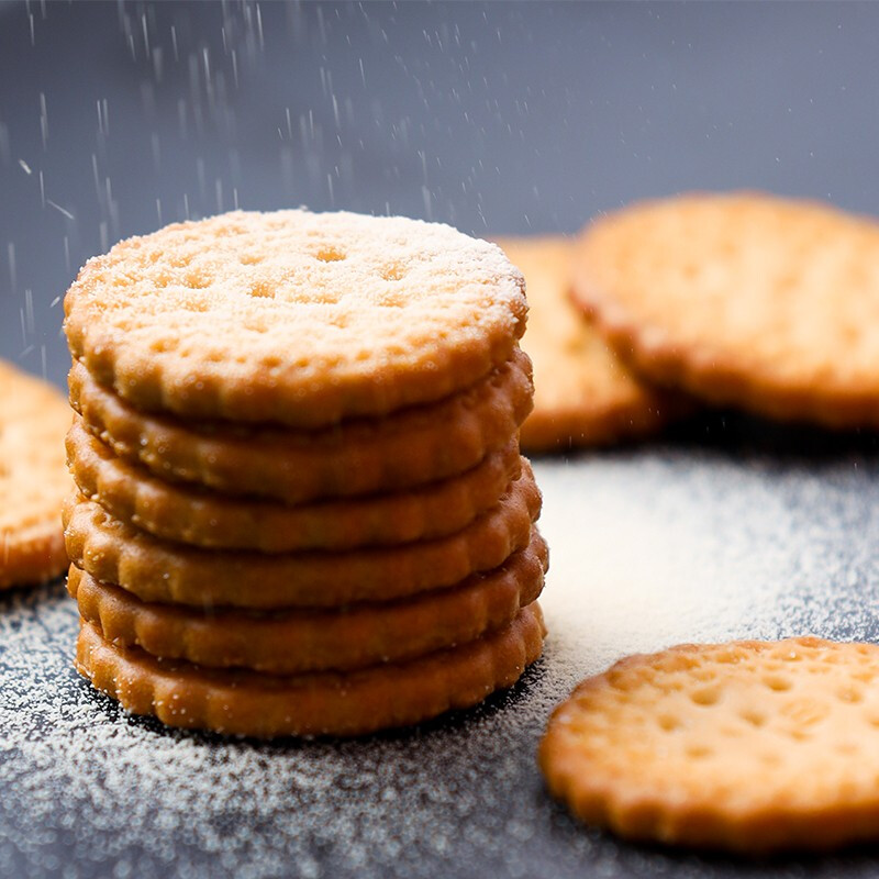 阿婆家的 日式小圆饼海盐味网红饼干整箱夜宵早餐代餐休闲食品 海盐味约25g*12包