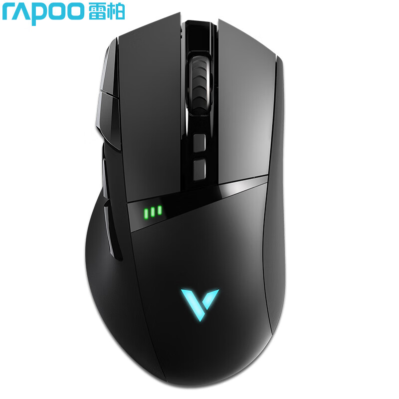 Rapoo vt350q wired mouse wireless game mouse 11 programmable keys support Qi wireless charging wired / wireless dual-mode 5000dpi
