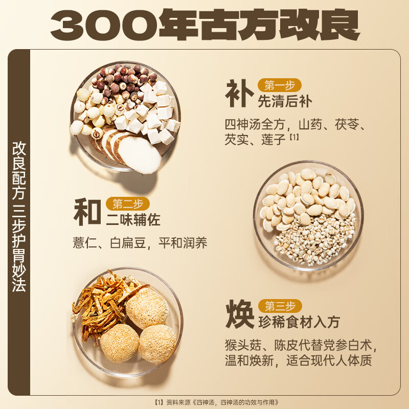 老金磨方固元八珍粉500g山药猴头菇谷物滋补养生早餐代餐粉 固元八珍粉500g