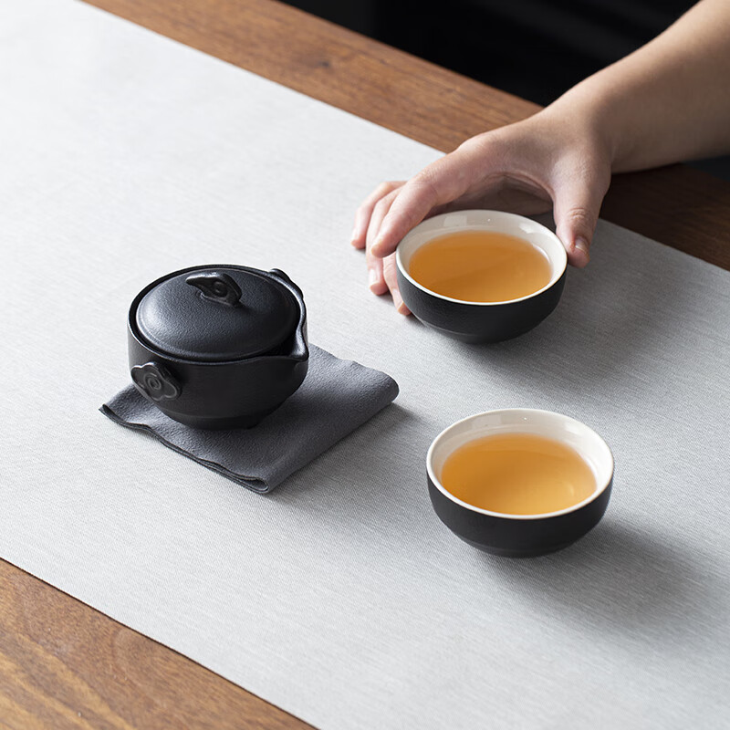 五拾缘祥云快客WSY-23A08一壶/两杯/茶巾/旅行包