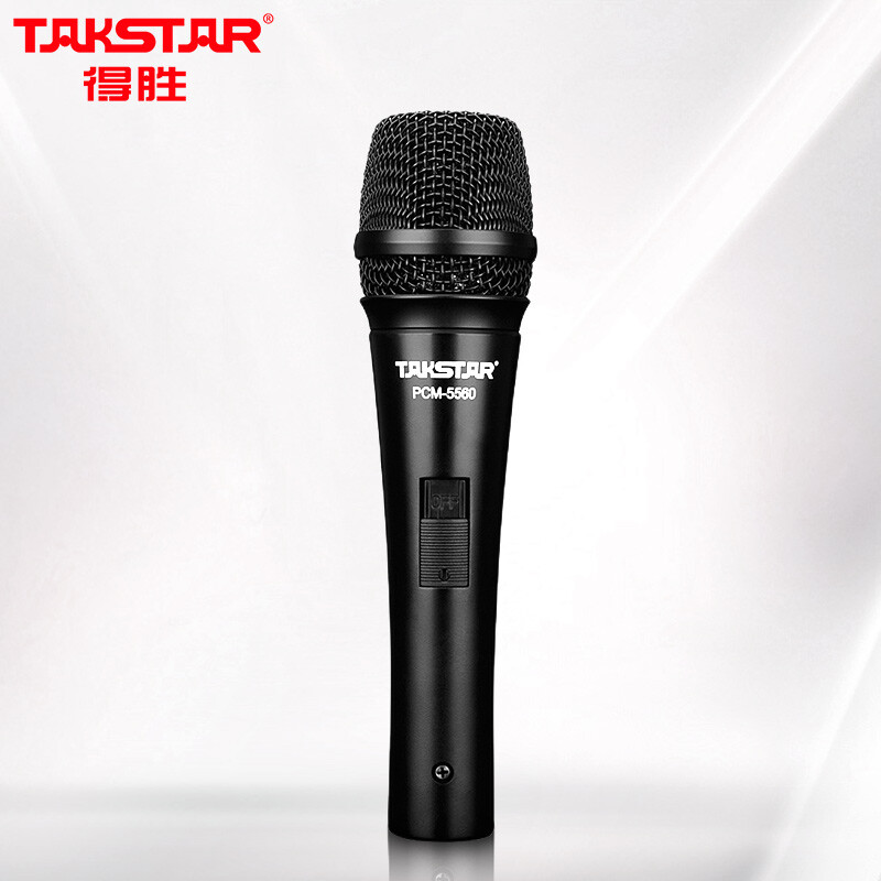 Takstar pcm-5560 condenser microphone computer network karaoke recording host live microphone black