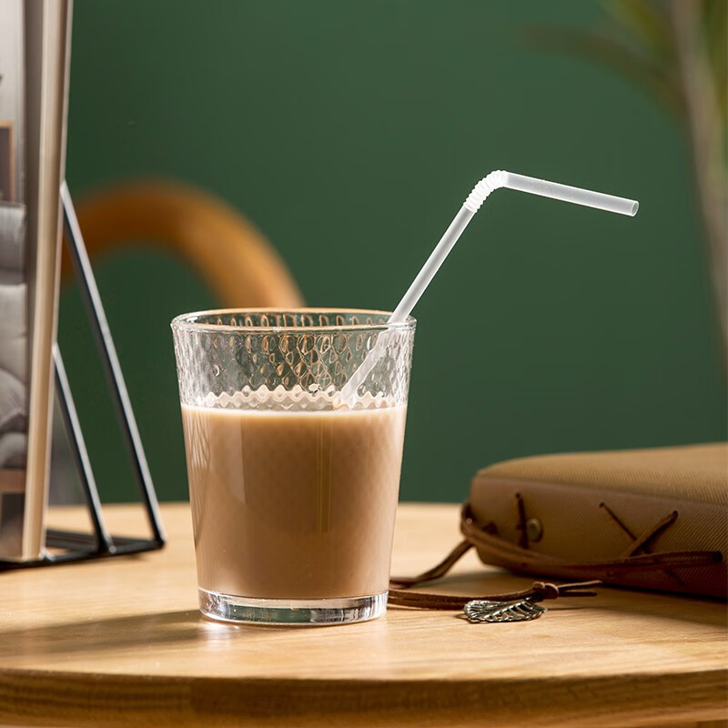 茶花（CHAHUA）吸管一次性单独包装食品级塑料孕妇产后儿童宝宝奶茶单只弯头 【4盒共800只】盒装独立可弯吸管