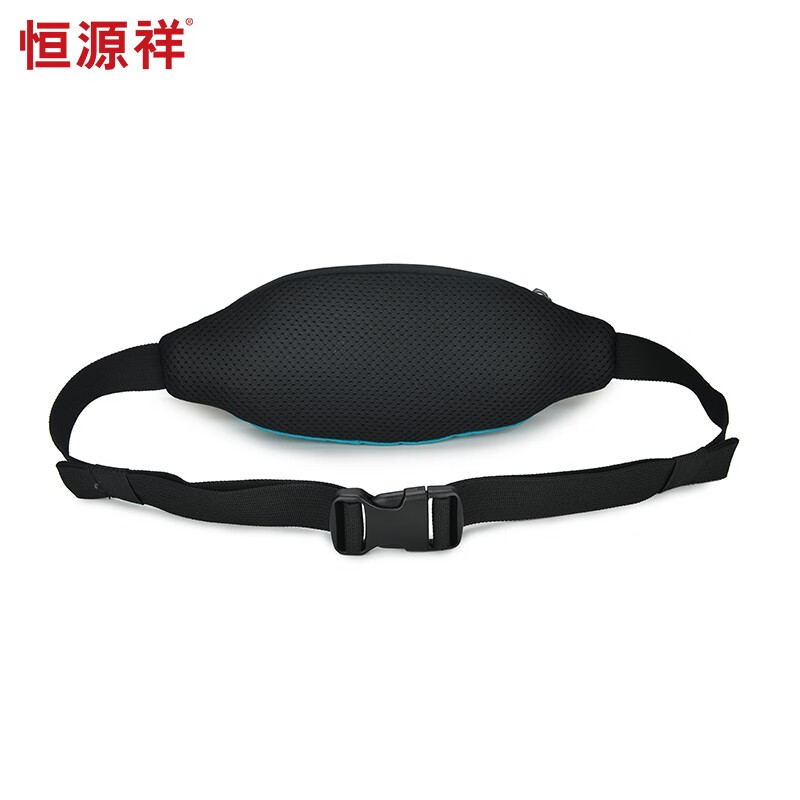 恒源祥（HYX）时尚跑步手机袋运动腰包男女款健身小包户外晨跑装备轻薄防水 浅蓝色