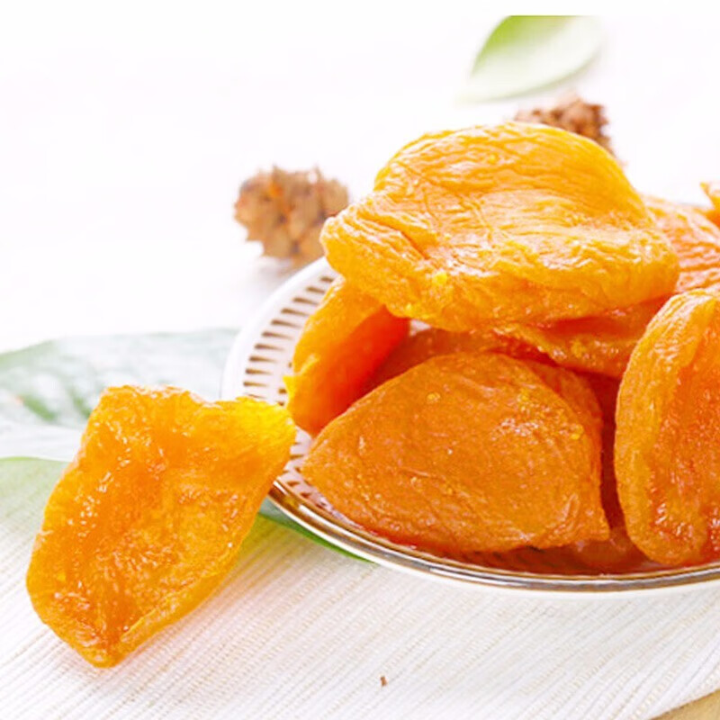 味滋源 水果干蜜饯组合芒果干半梅干香蕉片红枣休闲零食山楂果脯 红杏干45g/袋