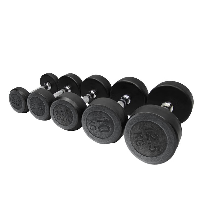 捷瑞特JOROTO美国品牌环保包胶哑铃男士手铃家用健身器材 7.5公斤一对