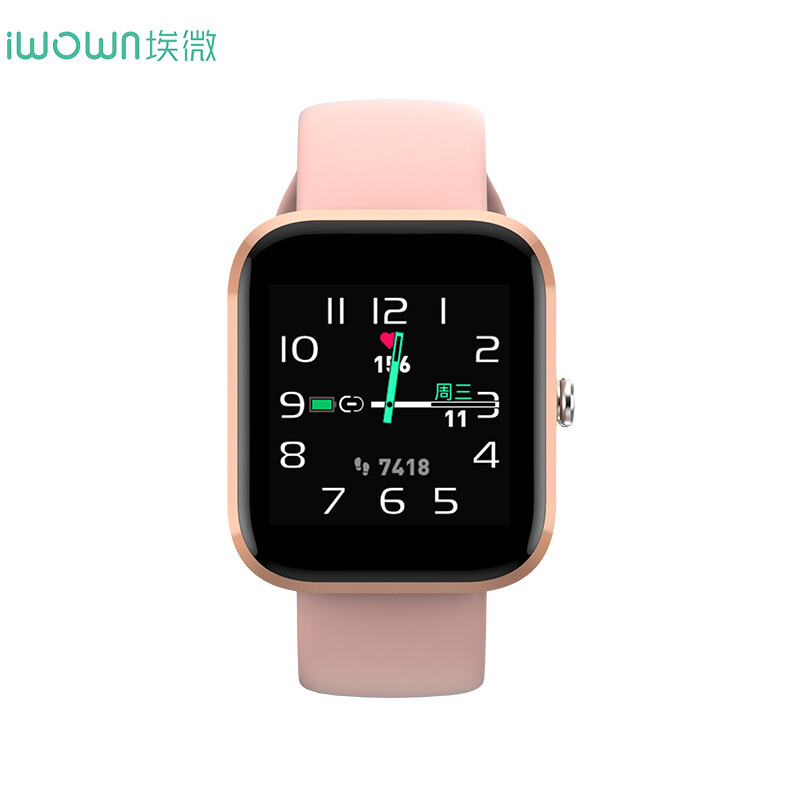 Iwown CS200 smart lightweight watch women's sports Bracelet Heart rate blood oxygen autonomous heart health management custom dial 10 day endurance mica powder