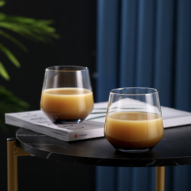 Jingdong jingzao ashtray egg shaped glass and water cup 2 pieces
