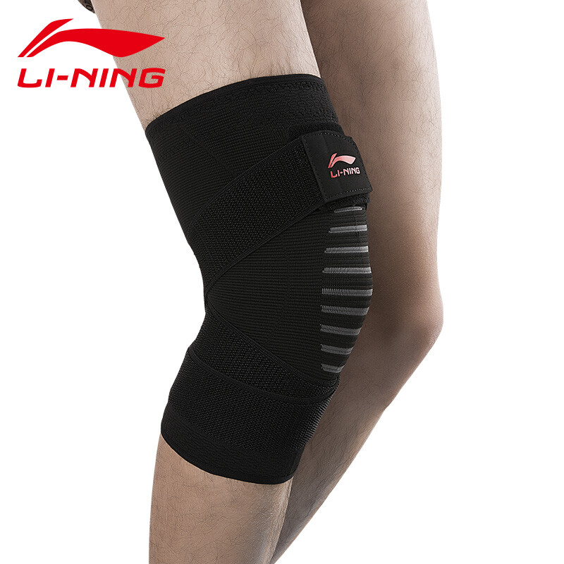Li Ning kneepad arthritis sports kneepad basketball bandage non slip running kneepad 928-2l black