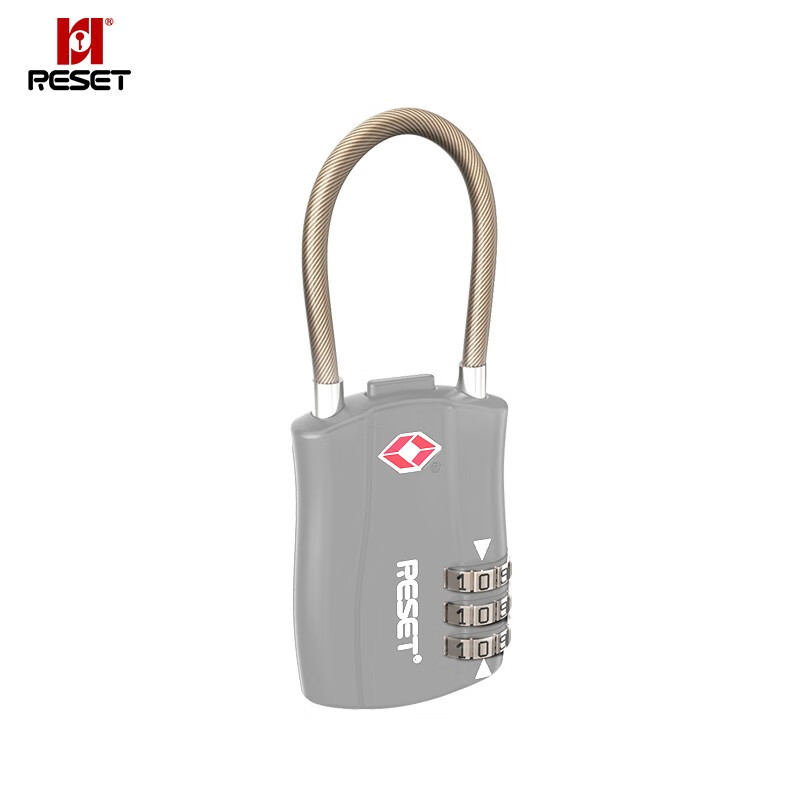 Reset rst-076 3-digit TSA password lock outbound luggage lock trolley luggage lock password padlock locker backpack lock soft steel wire lock