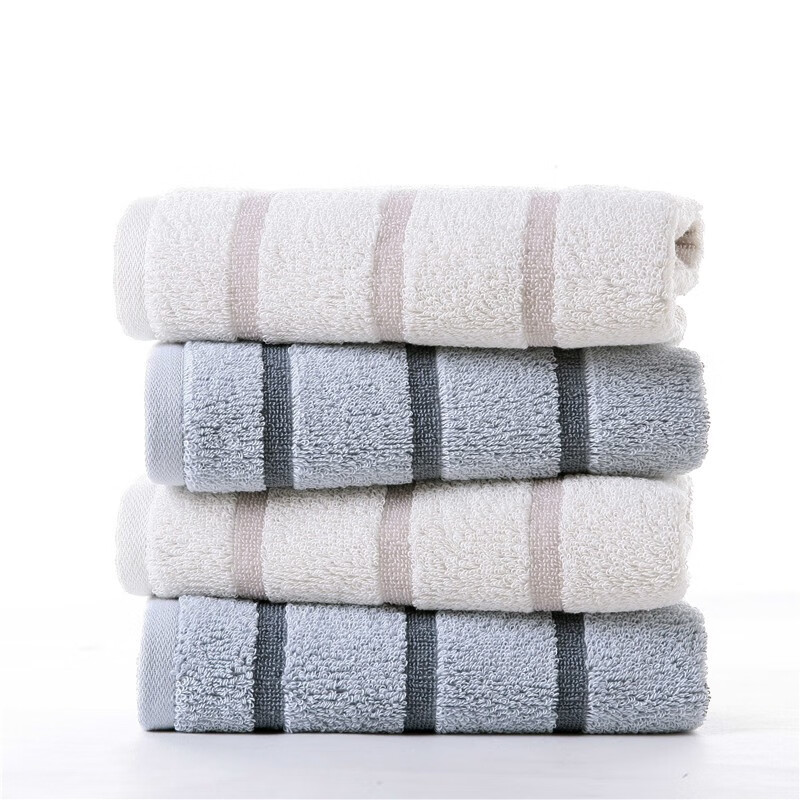 金号 HY1698扶桑寄语毛巾系列 60*30cm 棕色+灰色双条毛巾彩盒装