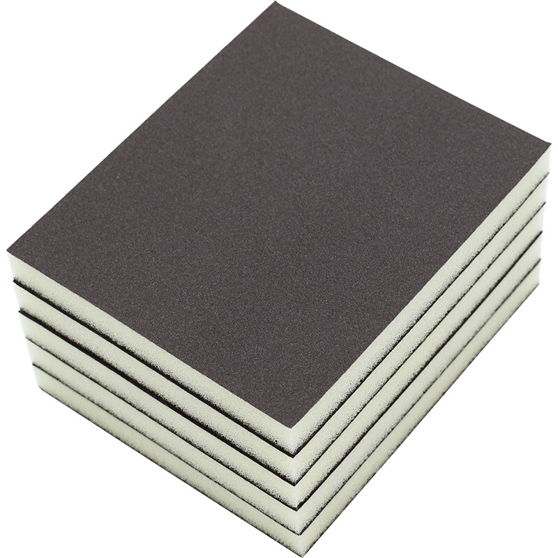 Cafwell emery sponge sand paper sand block polishing rust removal polishing artifact 5-piece package thin 180 mesh ys2875