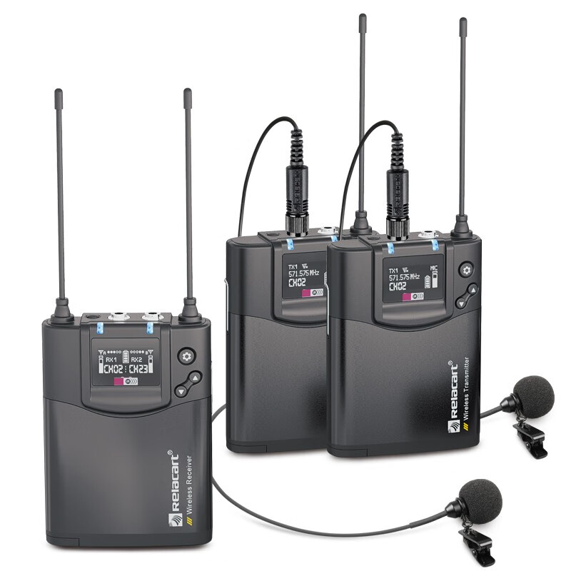 Relacar CR2 mobile phone wireless microphone camera camera wireless microphone Lavalier radio microphone interview live vlog one with two bees
