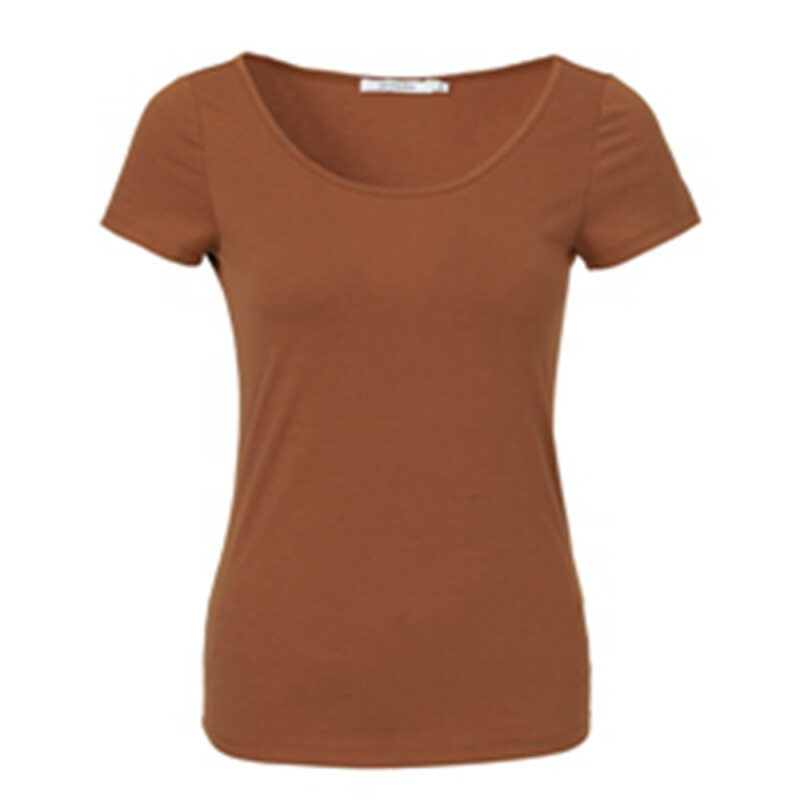 CA200082 Women's simple U-neck short-sleeved T-shirt