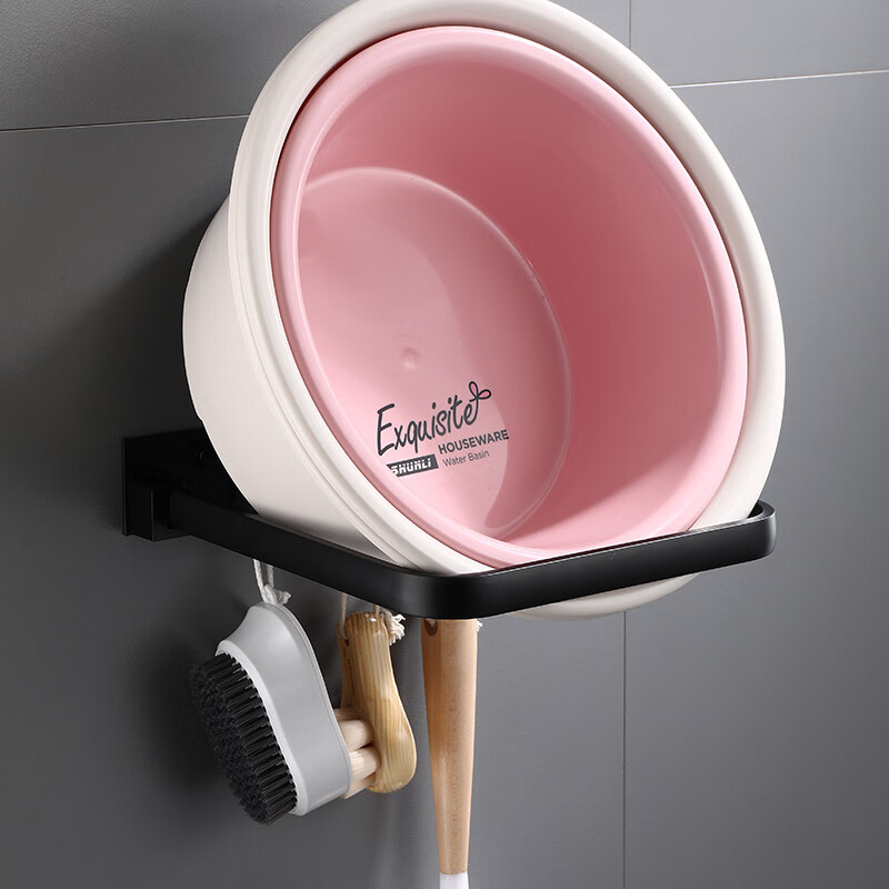 Hu xiansen washbasin rack wall mounted non perforated Bathroom Storage toilet Rack Kitchen washbasin rack