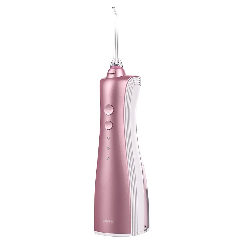 Saky toothbrush / water floss / tooth washer / tooth cleaner non electric toothbrush portable design h1317 (Coral powder)
