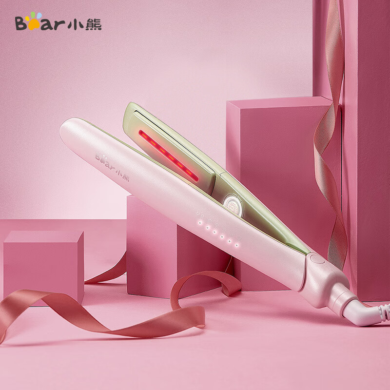 Bear curl stick splint straight hair curl dual purpose hair fluffy inner buckle artifact far infrared ray does not hurt hair zfq-p50c1