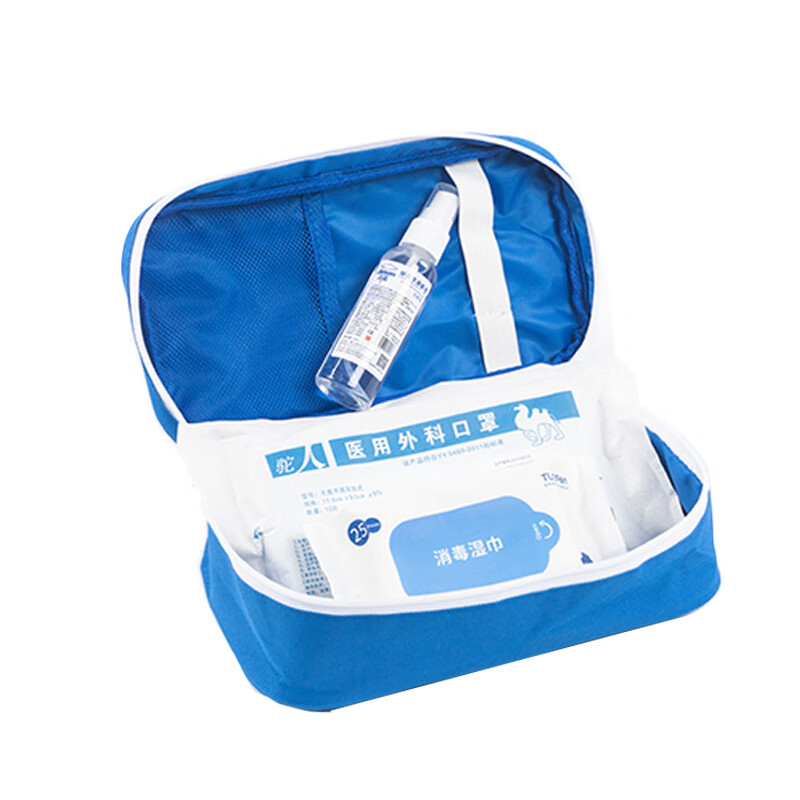 TUORen 一次性使用急救包口罩1包+消毒湿巾1包+碘伏1瓶家庭急救包 应急型/包